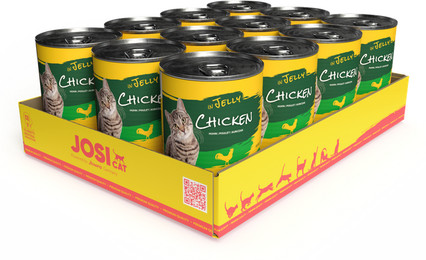 Produktbild von JosiCat Chicken in Jelly - 12 x 400 g