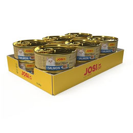 Produktbild von JosiCat Finest Mousse with Salmon 12x85g
