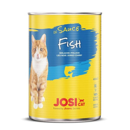 Produktbild von JosiCat Katzen Nassfutter Fisch in Sauce - 12 x 415 g
