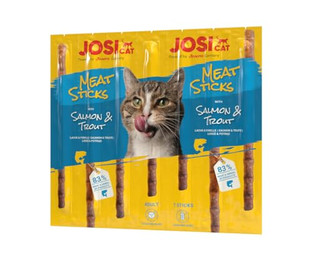 Produktbild von JosiCat Meat Sticks Lachs & Forelle - 20 x 35 g