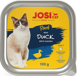 Produktbild von JosiCat Paté mit Ente Katzen-Nassfutter - 16 x 100 g