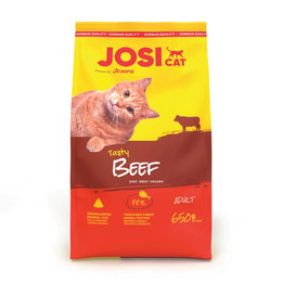 Produktbild von JosiCat Tasty Beef Katzen Trockenfutter - 7 x 650 g