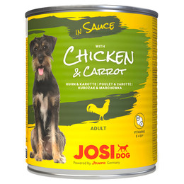 Produktbild von JosiDog Huhn & Karotte in Sauce - 6 x 830 g