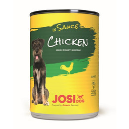 Produktbild von JosiDog Hunde Nassfutter Chicken in Sauce - 12 x 415 g