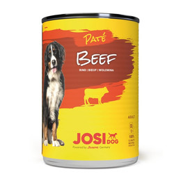 Produktbild von JosiDog Hunde Nassfutter Paté Beef - 12 x 400 g