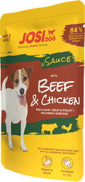 Produktbild von JosiDog Mini Beef&Chicken in Sauce 24x100g