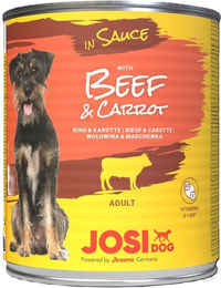 Produktbild von JosiDog Rind & Karotte in Sauce - 6 x 830 g