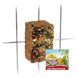 Produktbild von JR Birds Lehm-Mineral Pickstein - 100 g