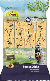 Produktbild von JR Farm 4x Peanut Sticks Schalenfrei 640 g - mit Holunder