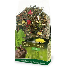 Produktbild von JR Farm Grainless Herbs Zwergkaninchen - 6 x 400 g