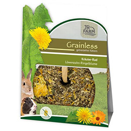 Produktbild von JR Farm Grainless Kräuter-Rad Löwenzahn-Ringelblume - 4 x 140 g