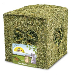 Produktbild von JR Farm Heu-Würfel klein mit Mehlwürmer - 125 g