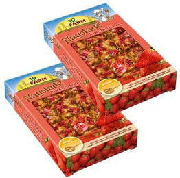 Produktbild von JR Farm Nagolade Nager-Tafel Erdbeere - 2 x 125 g