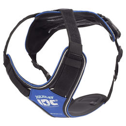 Julius-K9 Gepolstertes Hundegeschirr IDC Longwalk blau/grau Größe L – Bild 1 von 8