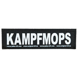 Produktbild von Julius-K9 Klettaufschrift KAMPFMOPS klein schwarz