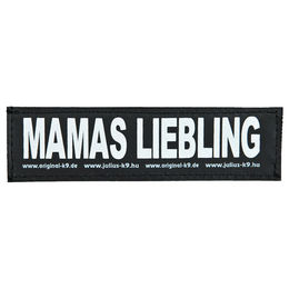 Produktbild von Julius-K9 Klettaufschrift MAMAS LIEBLING klein schwarz