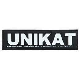 Produktbild von Julius-K9 Klettaufschrift UNIKAT klein schwarz - 1 Stk.