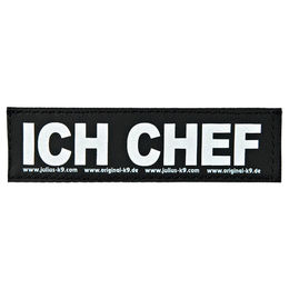 Produktbild von Julius-K9 Klettsticker "Ich Chef" Größe S