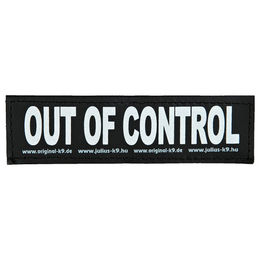 Produktbild von Julius-K9 Klettsticker "Out of Control" Größe L