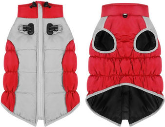 Jumpeak Hundemantel hundemantel winter,hundemantel für grosse hunde,5kg-40kg, Reflektierender Aufkleber,Zugöse,Verlängerungsring,Reißverschluss – Bild 1 von 5