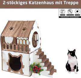 Produktbild von Jungengel Katzenliege XL Katzenhaus 2-stöckig