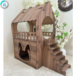 Produktbild von Jungengel Tierhaus Zweistöckiges Kaninchenhaus aus MDF