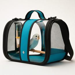 Produktbild von Jungengel Vogelkäfig Transporttasche mit Sitzstange Trinkspender