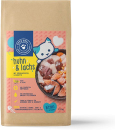 Produktbild von Junior Katzenfutter trocken Huhn Lachs Süßkartoffel Karotte - 400 g