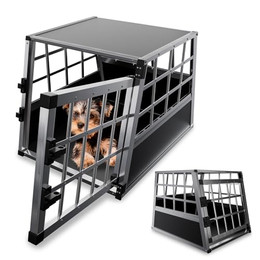 Produktbild von Juskys Alu Hundetransportbox M
