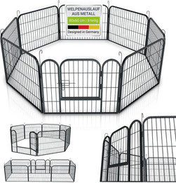Produktbild von Juskys Freigehege Welpenauslauf, Faltbares Freilaufgehege für