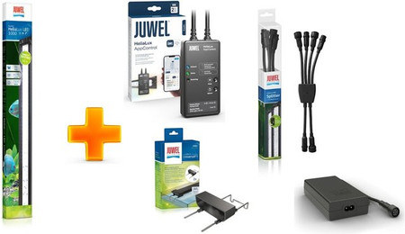 Produktbild von Juwel Helialux 1000 (Leuchte, App-Control, Halterung, Splitter & Netzteil)  -  Vorteils-Paket