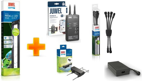 Produktbild von Juwel Helialux 550 (Leuchte, App-Control, Halterung, Splitter & Netzteil)  -  Vorteils-Paket