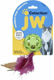 Produktbild von JW Cataction Feather Ball mit Schwanz