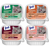 Produktbild von ja! Mixpaket Ragout in Sauce und Stückchen in Gelee 32x100g