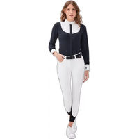 Produktbild von Jacandra Reithemd Turnier Damen Blau Baumwolle XL