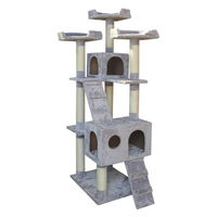 Produktbild von Jack and Vanilla Kratzbaum für Katzen Grau 50 x 50 x 170 cm