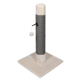 Jack and Vanilla Kratzbaum für Katzen in Creme-Grau aus Sisal und Plüsch 40 x 40 x 75 cm – Bild 1 von 1