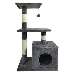 Jack and Vanilla Kratzbaum für Katzen in Grau 50 x 30 x 80 cm – Bild 1 von 1