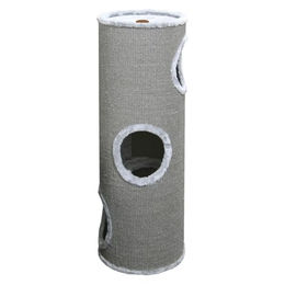 Jack and Vanilla Kratztonne für Katzen Grau Stoff Ø36 x 100 cm – Bild 1 von 2