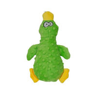 Produktbild von Jack and Vanilla Plüschspielzeug Ente mit Quietscher für kleine und mittelgroße Hunde, Grün, 25 cm