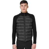 Produktbild von Jacke Herren Pufferjacke mit Strickärmeln Schwarz Größe S