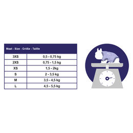 Produktbild von Jacketz Medical Body Suit für Kaninchen XS