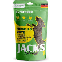 Produktbild von JACKS Splitter Soft Hundetrockenfleisch Hirsch und Pute getreidefrei 90g - 90 g
