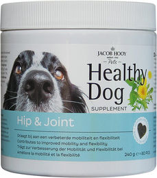Jacob Hooy Healthy Dog Hip & Joint Gelenk-Supplement für Hunde hypoallergen mit Ente 80 Stück 240g – Bild 1 von 6