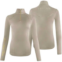 Produktbild von JAD Attack Cilla Reitshirt für Damen in Beige Gold Größe S