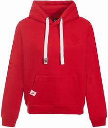 Produktbild von Jaly Reit-Hoodie Damen Fleece Sweatshirt mit Reißverschluss Rot Größe S