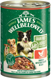 Produktbild von JAMES WELLBELOVED Adult Hundefutter Huhn Pastete Hypoallergen 6x400 g