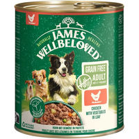 Produktbild von JAMES WELLBELOVED Adult Hundefutter Huhn Pastete Hypoallergen Sensitive 6x800 g