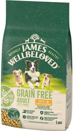 James Wellbeloved Adult Hundetrockenfutter Truthahn & Gemüse Getreidefrei Hypoallergen 1,5 kg - 1,5 kg – Bild 1 von 8