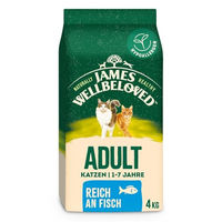 Produktbild von James Wellbeloved Adult Trockenfutter für Katzen Fisch Hypoallergen 4 kg - 3 x 4 kg